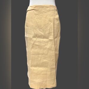 Gianfranco Ferre Lightweight Skirt in Buttery Yellow